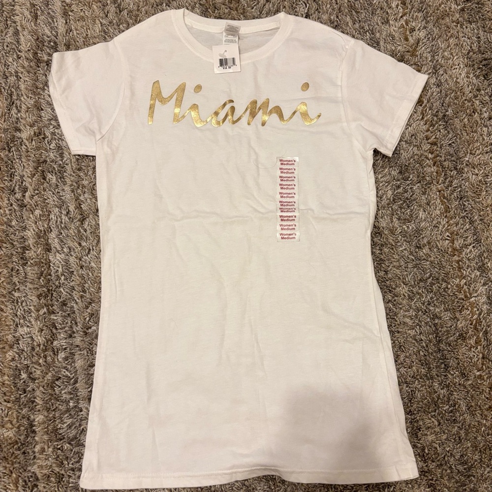 White and Gold Kids Shirt